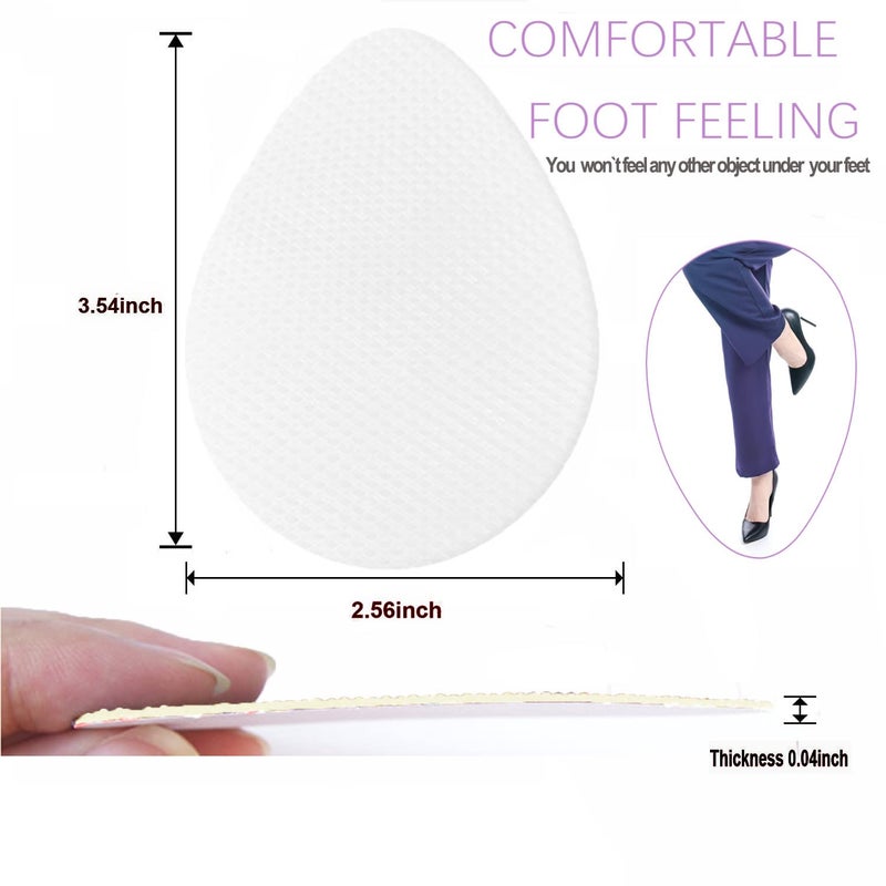 Feeke Non Slip Shoes Pads Self-Adhesive Shoe Grips Rubber Anti-Slip Shoe Grips Sole Stick Protector (Clear-5Pairs) - Image 5